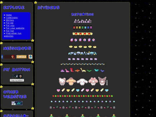 Dividers screenshot