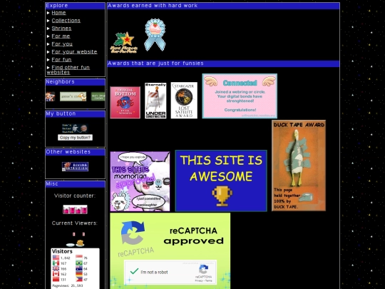 Myawards screenshot