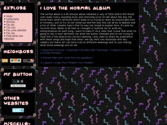 TheNormalAlbum screenshot