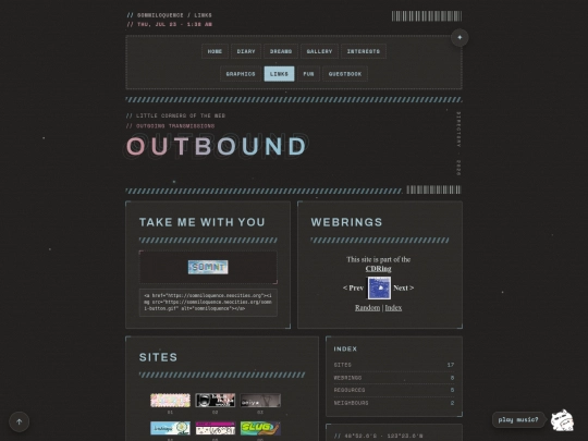 links screenshot