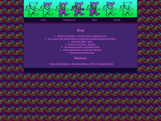 Blog screenshot