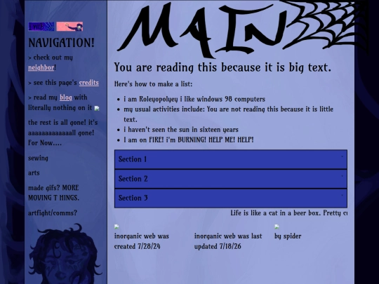 mainweb screenshot