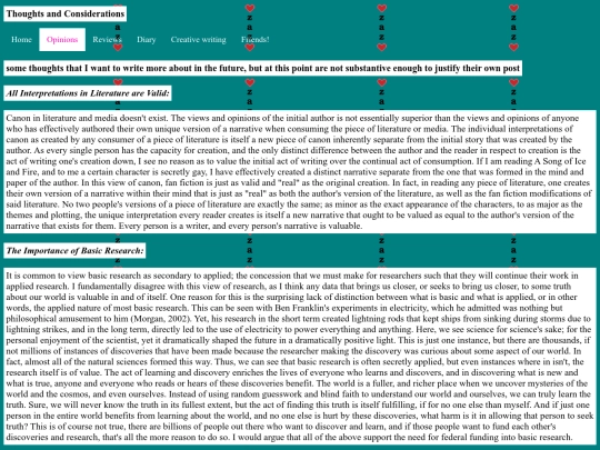 thoughts_and_considerations screenshot