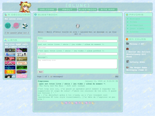 guestbook screenshot