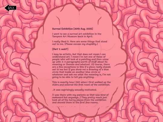 brain/personal-brain/surreal-exhibition screenshot