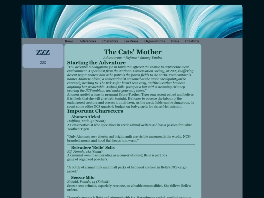 Adventures/Unsorted/TheCatsMother screenshot