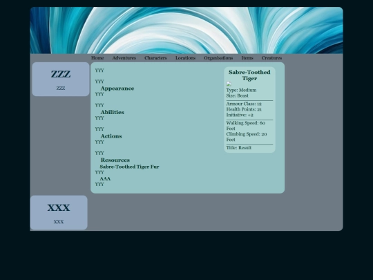 Creatures/Unsorted/Sabre-ToothedTiger screenshot