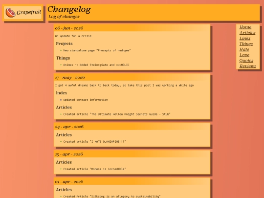 changelog screenshot