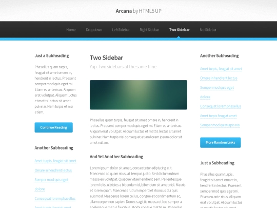 two-sidebar screenshot