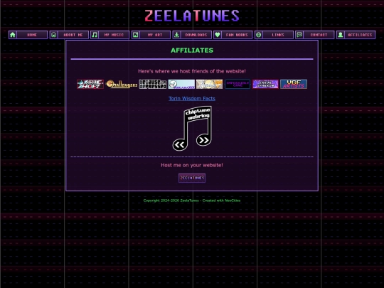 affiliates screenshot