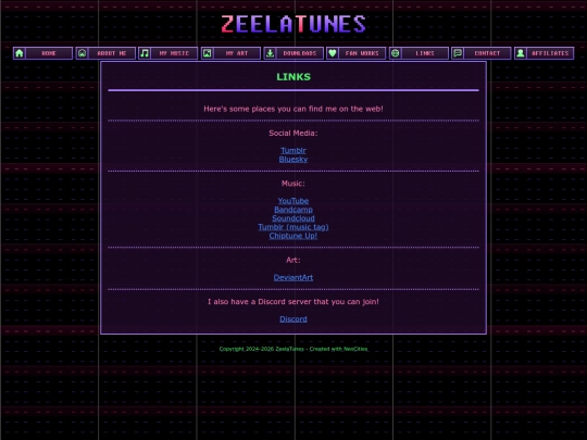 links screenshot