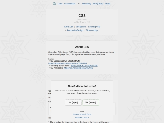 pages/css screenshot