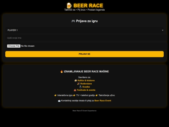 RACE/Beer/Tel2 screenshot