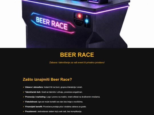 RACE/Beer/promocija screenshot