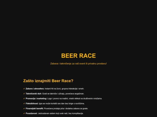 RACE screenshot
