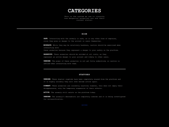 categories screenshot