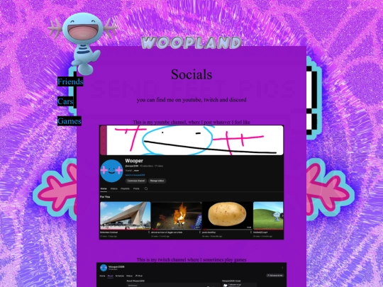 socials screenshot