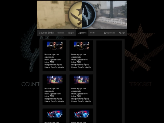 HTML/jugadores screenshot