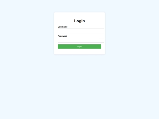 login screenshot