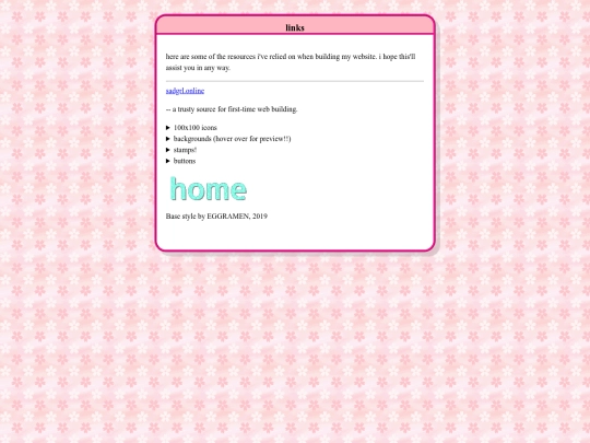 links screenshot