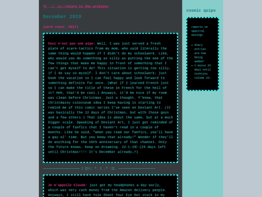 posts/December2019entries screenshot