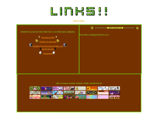 links screenshot