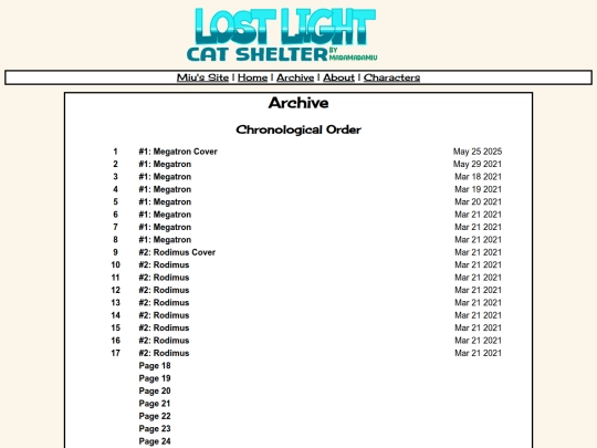 LLCTS/archive screenshot