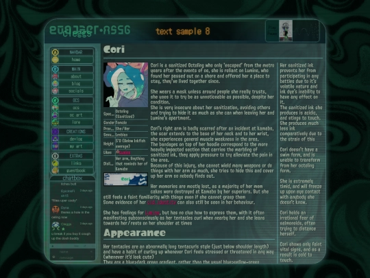 ocs/cori screenshot