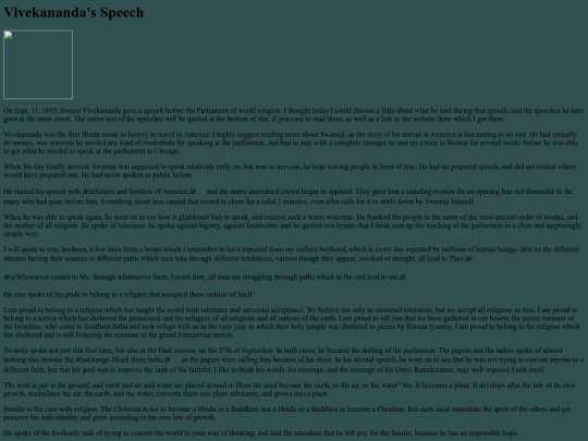 vivekanandasspeech screenshot