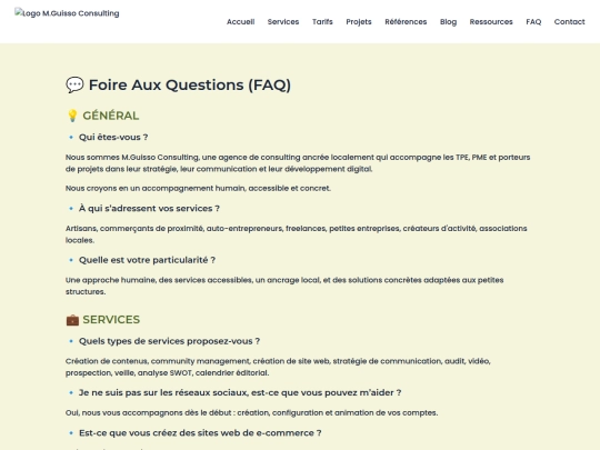 faq screenshot