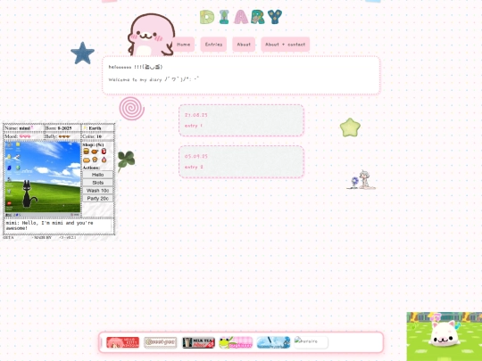 sites/diary screenshot