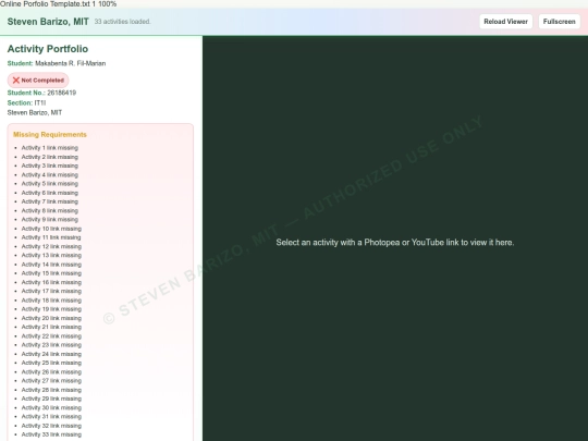 index screenshot