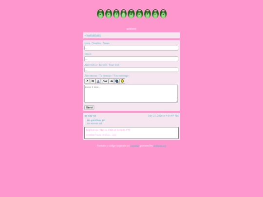 guestbook screenshot
