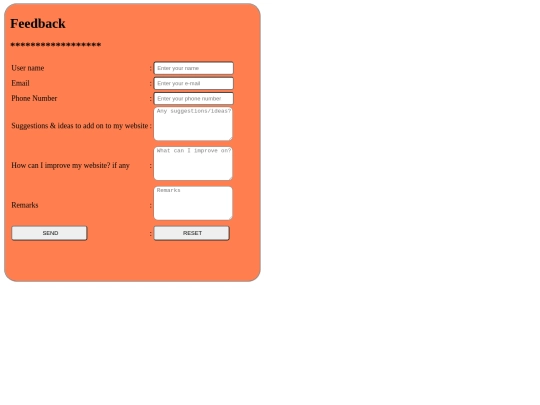 feedback screenshot