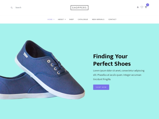shopper template screenshot