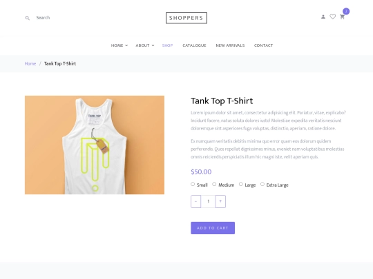 shopper template/shop-single screenshot