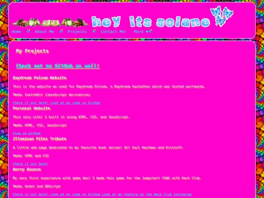 projects screenshot