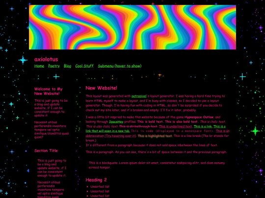 index screenshot