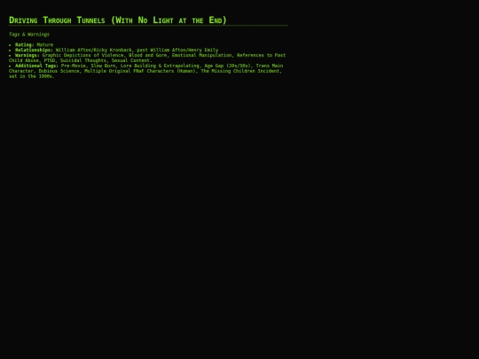 drivingthroughtunnels/tags screenshot