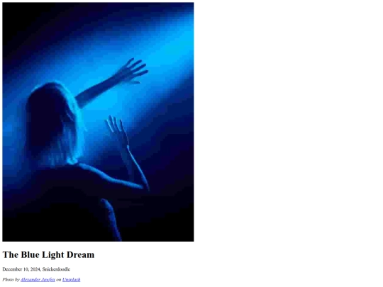 Webpages/journal_entries/dream_journal/2024/20241210_The_Blue_Light_Dream screenshot