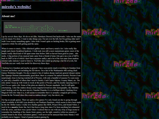 about-me screenshot