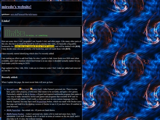 links screenshot
