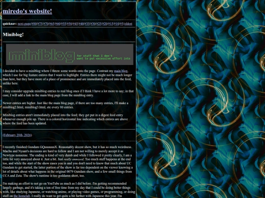miniblog screenshot