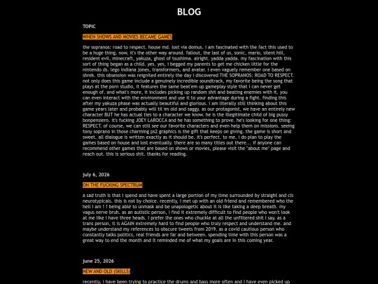 blog screenshot
