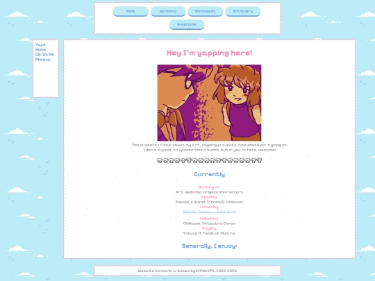 blog/yap screenshot