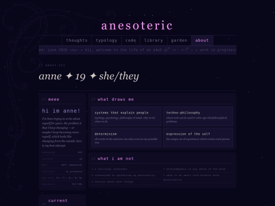 aboutme screenshot