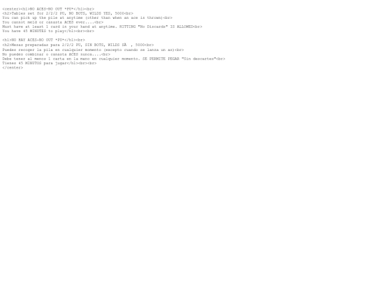 noacesnoout screenshot