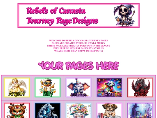 tourneypages/tdpages screenshot