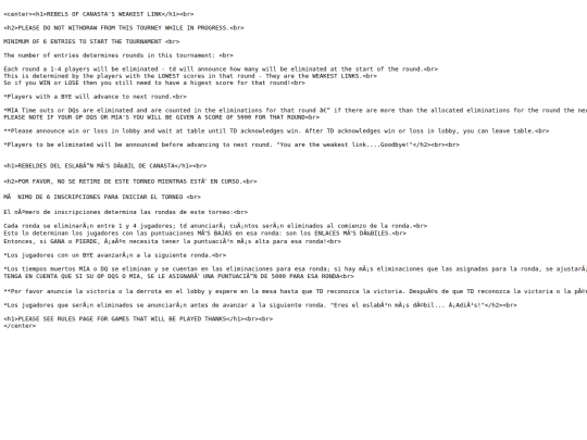 weakestmain screenshot