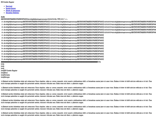 fonts/dsetienne-demo screenshot